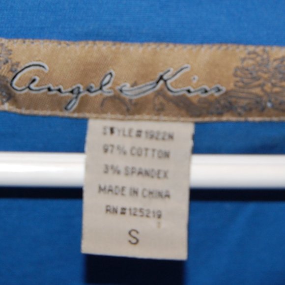 ANGEL KIM Periwinkle Blue Zippered Light Weight Jacket  Size S - Picture 6 of 7